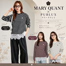 ^MARYQUANT×PUBLU蕾絲拼接條紋長袖ZI2252