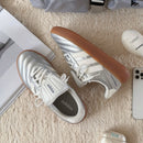 ^ADIDAS銀奶油焦糖底翻蓋鞋舌ZF0181