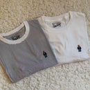 ^WHOAUSteve細條紋熊熊短Tee2入組ZG0858