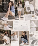 *Fitflop女白針織厚底休閒鞋ZJ2981