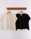 ^韓國後鏤空點點衣ZC0650