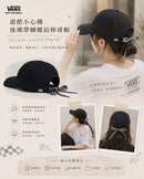 #Vans黑棋盤格蝴蝶結棒球帽ZG0261