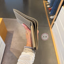 *Loewe杏荔枝紋短夾ZF1378