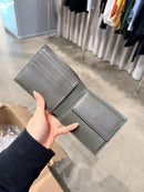 #巴黎世家橄欖綠對折皮夾ZJ0203
