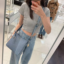 *MK藍滿版老花斜背包ZHL2704