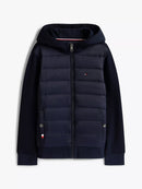 *Tommy青年拼接連帽鋪棉外套Zi0441